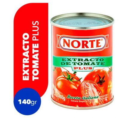 EXTRACTO DE TOMATE NORTE  140 GR 