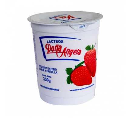 DOÑA ANGELA YOGURT ENTERO FRUTILLA  X  350 GRS 