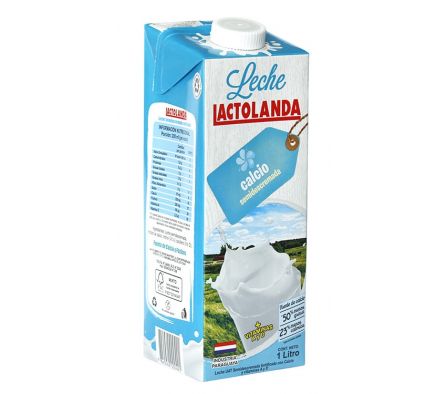  LECHE LACTOLANDA SEMIDESCREMADA C/CALCIO 1L 