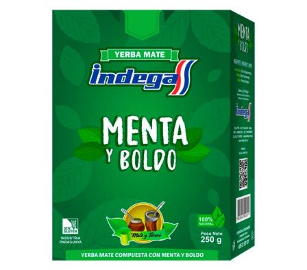 YERBA INDEGA MENTA BOLDO X250GR 