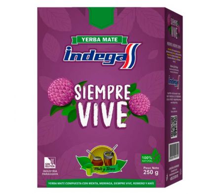 YERBA INDEGA SIEMPRE VIVE ENV 250 GR.
