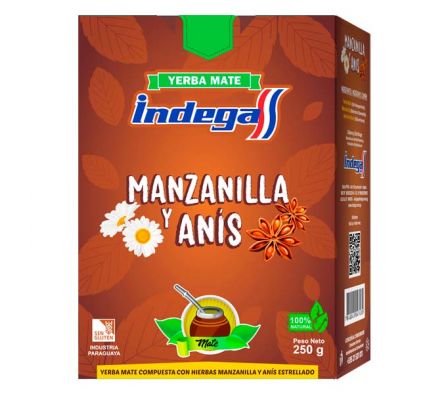 YERBA INDEGA MANZANILLA Y ANIS CAJA 200GR