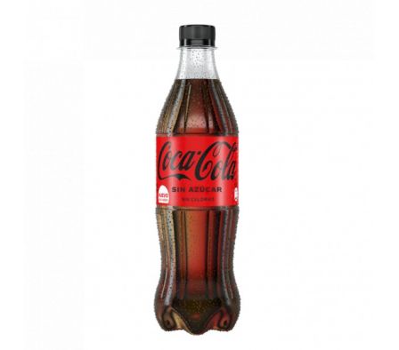 GASEOSA COCA COLA SIN AZUCAR 500 ML.