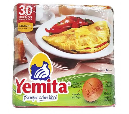 HUEVO YEMITA TIPO A 30 UNID
