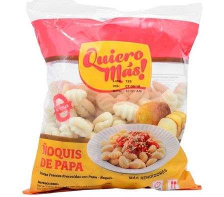 ÑOQUIS QUIERO MAS C/PAPA 500 GRS.