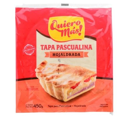TAPA P/PASCUALINA QUIERO MAS HOJALDRADA
