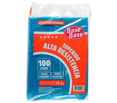 BOLSA P/ RESIDUOS BASE BASE  SUPERIOR 100 LT