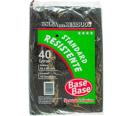 BASE BASE BOLSA P/RESIDUO STANDARD 40 LTS.