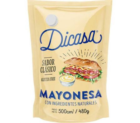 MAYONESA DICASA SABOR CLASICO SIN GLUTEN 480GR