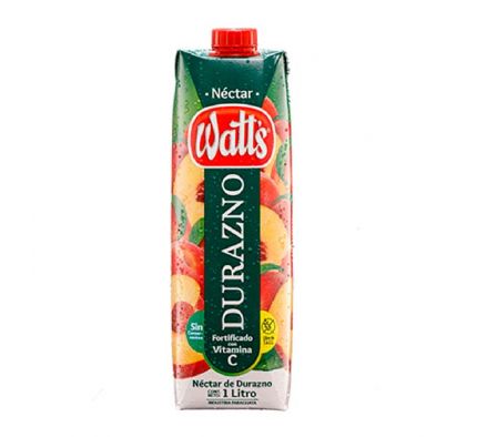 JUGO WATT'S  DURAZNO 1LT