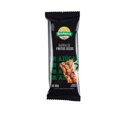 BARRITAS BROTERRA DE FRUTOS SECOS SIN AZUCAR 30GR