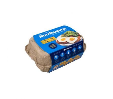 HUEVOS NUTRIHUEVOS TIPO A 6 UNID ECONOMICO.