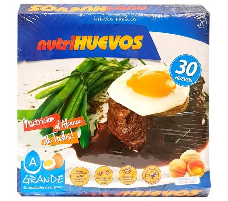 HUEVOS NUTRIHUEVOS TIPO S PAQ. 30 UND