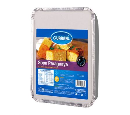 SOPA PARAGUAYA GUARANI CONGELADO EN BANDEJA 1KG