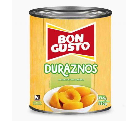 DURAZNO BON GUSTO 830 GR