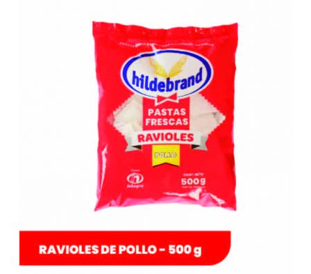 RAVIOLES HILDEBRAND RELLENAS CON POLLO 500GR