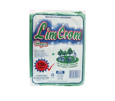 BOLSA P/RESIDUOS SUPER RESISTENTE LIMPIOL X150 LTS