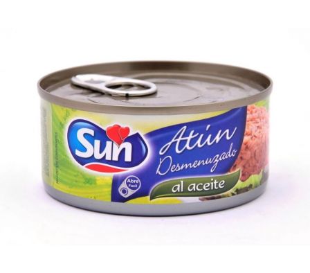 ATUN DESMENUZADO SUN  AL ACEITE 170 GR..