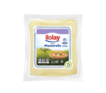 QUESO MOZZARELLA ILOLAY FETEADO 200 GRS
