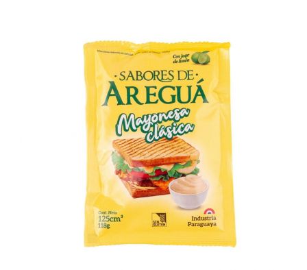 MAYONESA CLASICA SABORES DE AREGUA 118GR