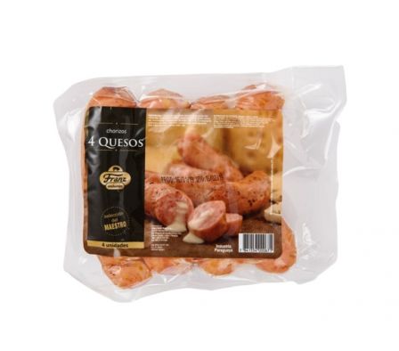 CHORIZO 4 QUESOS AL VACIO X 4 UN. FRANZ.