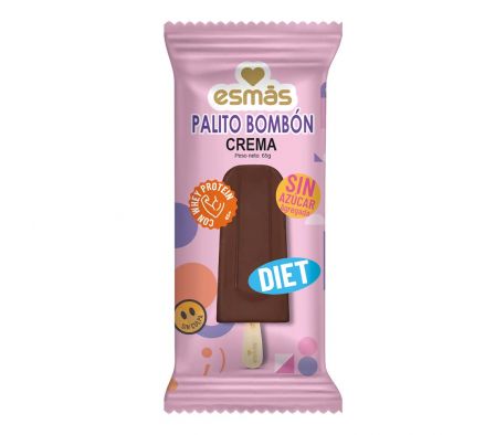 HELADO PALETA ESMAS BOMBON CREMA DIET 65GR.