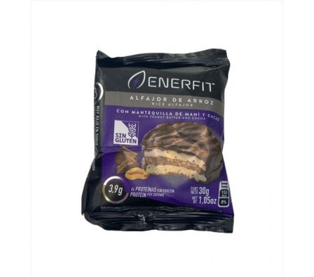 ALFAJOR ENERFIT DE ARROZ RELLENO C/ M/M Y CACAO30G