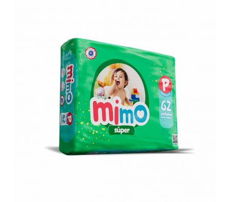 PAÑAL MIMO MEDIO TAMAÑO P MEGA PACK 62UNDS