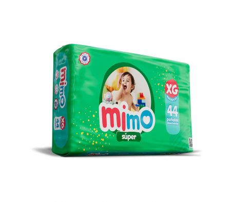 PAÑAL MIMO MEDIO TAMAÑO XG MEGA PACK 44UNDS