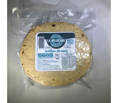 TORTILLAS MAÍZ ORGÁNICO 500 GR 