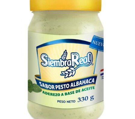ADEREZO SIEMBRA REAL PESTO ALBAHACA 330GR