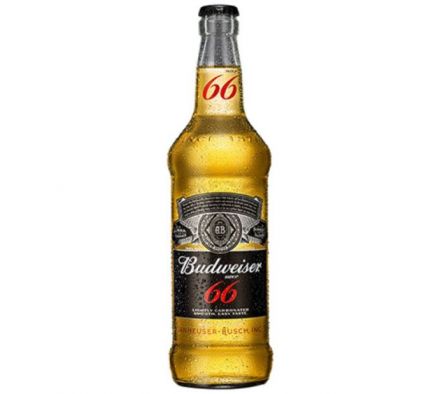 CERVEZA BUDWEISER 66 BOTELLA 550CC
