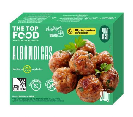 ALBONDIGAS DE SOJA THE TOP FOOD S/CARNE 12UN 240GR