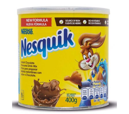 CHOCOLATE POWDER LATA 400GR  NESQUIK