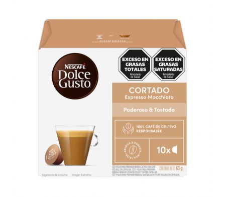 CAFÉ NESCAFE DOLCE GUSTO CORTADO EX MACCHIATO 63GR