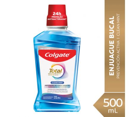 ENJUAGUE BUCAL COLGATE TOTAL 12 CLEAN MINT 500ML