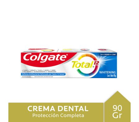 CREMA DENTAL COLGATE TOTAL 12 WHITENING GEL 90 G