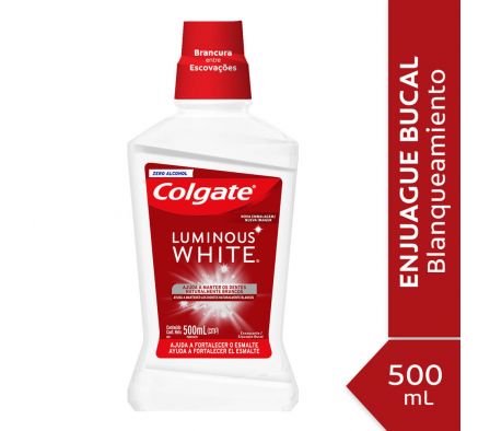 ENJUAGUE BUCAL COLGATE LUMINOUS WHITE 500ML
