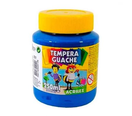 TEMPERA ACRILEX  GUACHE AZUL TURQUEZA 250ML