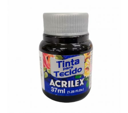 TINTA P/TEJ.ACRILEX MATE NEGRO 37ML N°520