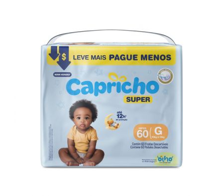 PAÑAL CAPRICHO SUPER G X60UNI