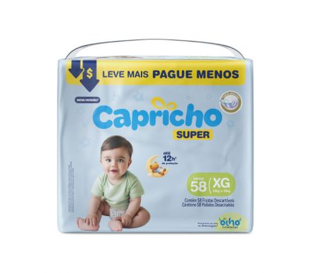 PAÑAL CAPRICHO SUPER XG 4X58 UNI