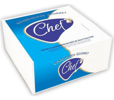 CHEF SERVILLETA D/PAPEL 30X30CM X 50UN REF 20868 