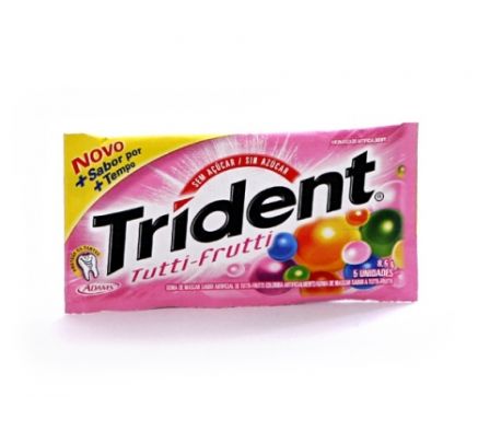 TRIDENT CHICLE TUTI FRUTI 