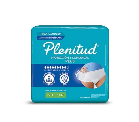PAÑAL PARA ADULTO PLENITUD PROTEC PLUS P/M 8UND
