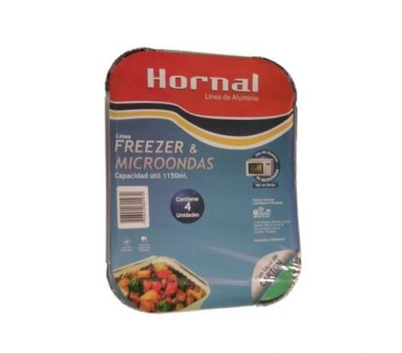 BANDEJA ALUMINIO HORMAL P/FREZER 170X224 MM X4