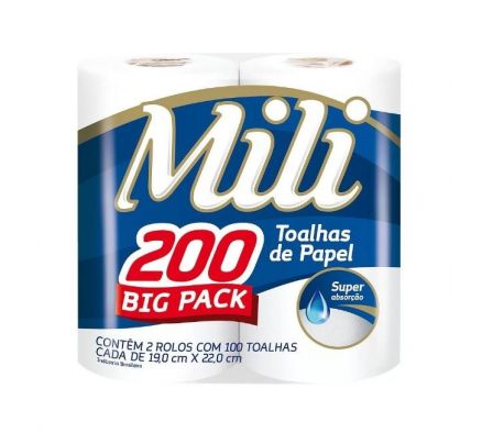 TOALLA PAPEL MILI COCINA 2UN  200 MTS