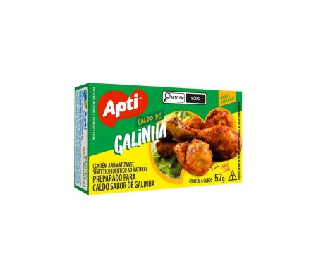 CALDO DE GALLINA APTI 6 CUBOS DE 57G