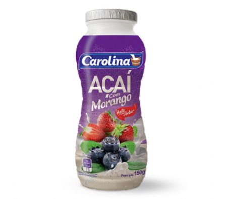 BEBIDA LACTEA CAROLINA ACAI C/FRUTILLA BOT. 150GR.