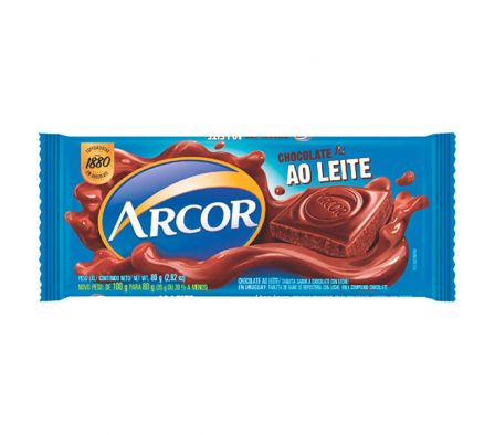ARCOR TABLETA DE LECHE 80 GR.